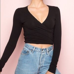 Brandy Melville Wrap Top
